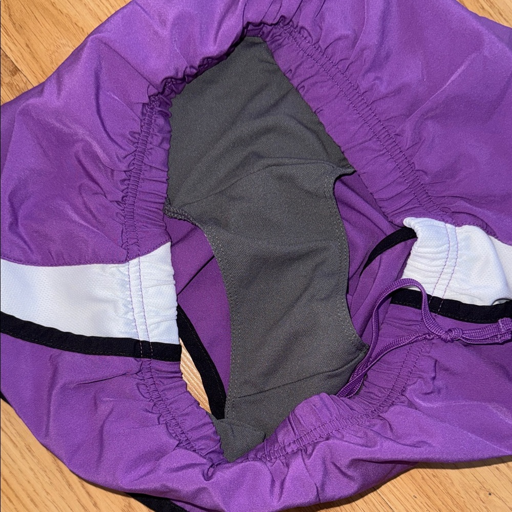 New Balance Shorts Purple White Athletic Running Size Small Retro - Picture 4 of 5
